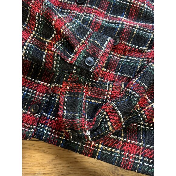 LOFT  Women Tweed Size Medium Button Down Jacket Polyester Long Sleeve NWT City - Picture 8 of 12